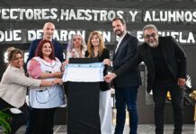 Ariel Sujarchuk participó de la celebración por los 125 años de la Escuela Primaria 5 de Garín