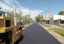 Continúan las obras de pavimentación en el distrito