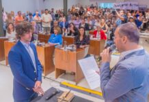 Juan Andreotti asumió un nuevo mandato como Intendente