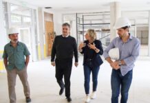 Jorge Macri recorrió las obras del edificio de la Escuela de Danzas N° 2