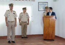 Ramón Lanús participó del acto de cambio de mando de la Prefectura Naval