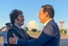 El Gobernador Gustavo Valdés recibió a Javier Milei