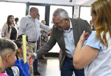 En Tigre centro, Julio Zamora acompañó a la comunidad educativa en el inicio del ciclo lectivo 2024