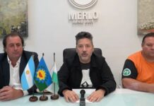 Menéndez: “El Municipio de Merlo se ocupa las 24 horas para asistir a los afectados por el temporal”