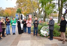 Julio Zamora encabezó el acto en memoria de Carolina Aló a 28 años de su femicidio