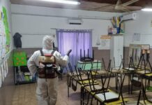 Finalizó la desinfección en las Escuelas para el inicio de clases tras las vacaciones de invierno