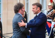Javier Milei se reunió con Emmanuel Macron antes de la inauguración de los Juegos Olímpicos en París