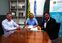 El intendente Román Bouvier gestionó obras claves para el partido