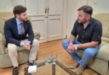 El intendente Román Bouvier recibió al Cónsul General de Italia en Rosario, Marco Bocchi