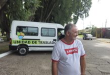 El intendente Mauro Poletti presentó una unidad de traslado para Pérez Millán