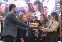 Jaldo participó del 33° aniversario del Colegio San José Obrero en Alderetes