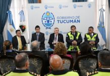 Jaldo analizó políticas de seguridad con la plana mayor de la Policía y del Servicio Penitenciario