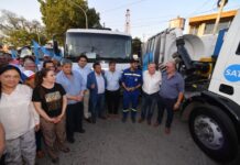 Jaldo visitó Alberdi y supervisó obras de agua potable