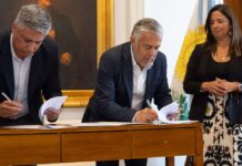 El Gobierno firmó con Tupungato el convenio específico para ejecutar tres obras de agua potable con Fondos del Resarcimiento