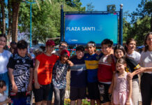 Mariel Fernández inauguró la Plaza Santi en el barrio Franciscanos de Paso del Rey