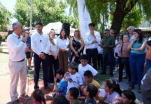 Javkin y Pullaro inauguraron la remodelación total del Parque de la Colectora en el barrio Las Flores Sur