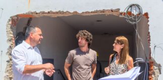 Juan Andreotti recorrió obras de las 7 escuelas que renueva el municipio