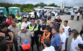 Jaldo recorrió La Madrid y supervisó la asistencia a las familias afectadas por la inundación