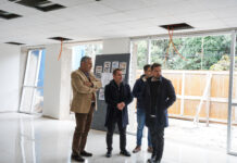 Pablo Descalzo recorrió el avance de la obra de la Unidad de Pronta Atención Municipal