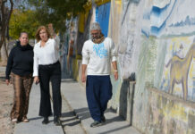 La intendenta Romero recorrió los avances del futuro Paseo Cultural que transformará el corredor de calle Racedo