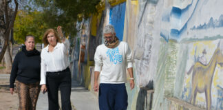 La intendenta Romero recorrió los avances del futuro Paseo Cultural que transformará el corredor de calle Racedo