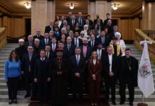 Más de 40 representantes de distintas religiones se reunieron con Jorge Macri y el cardenal enviado del Papa, a dos meses de la visita de León XIV